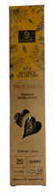 Load image into Gallery viewer, Palo Santo incense packaging with nature-themed design on a white background