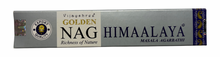 Load image into Gallery viewer, Golden Nag Himaalaya incense packaging on a white background
