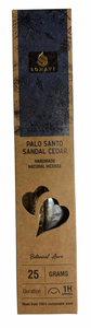 Palo Santo Sandal Cedar incense packaging on a white background