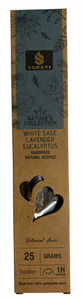 Sonavi Nature's Collection White Sage Lavender Eucalyptus Incense Sticks packaging on a white background