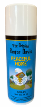 Load image into Gallery viewer, Spray can labeled &#39;The Original Pastor Davis Peaceful Home&#39; on a white background
