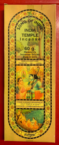 Song of India Temple 60g. Incense Sticks