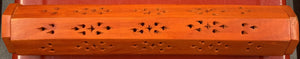 Orange Wood Box Incense Burner